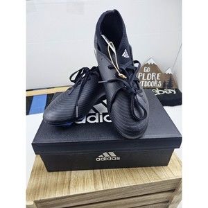 Adidas Kids Soccer Cleats Predator Edge 4 Size 5.5 Color Black & Blue Flexible